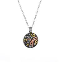 Zinc Alloy Necklace, with 5cm extender chain, Dragonfly, plated, fashion jewelry & Unisex, 21mm cm 
