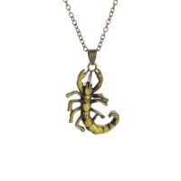 Zinc Alloy Necklace, with 5cm extender chain, Scorpion, antique brass color plated, fashion jewelry & for man cm 