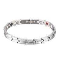 Stainless Steel Healing Bracelets, 304 Stainless Steel, Vacuum Ion Plating, fashion jewelry & Unisex 7mm mm 