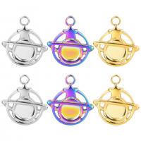 Stainless Steel Pendant Setting, 304 Stainless Steel, Vacuum Ion Plating, DIY & hollow [