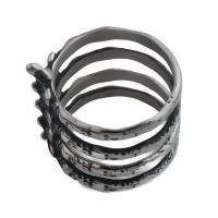 Edelstahl Fingerring, 304 Edelstahl, Modeschmuck & unisex & verschiedene Größen vorhanden, ring thickness 23.5mm, Innendurchmesser:ca. 22mm, verkauft von PC