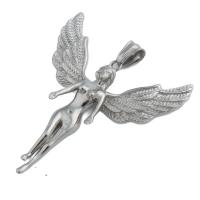 Stainless Steel Angel Pendant, 304 Stainless Steel, fashion jewelry & Unisex Approx 5*8.5mm [