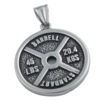 Stainless Steel Pendants, 304 Stainless Steel, fashion jewelry & Unisex Approx 8.5*4.5mm 