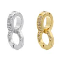 Brass Clasp Findings, plated, DIY & micro pave cubic zirconia [