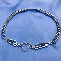 Fashion Zinc Alloy Bracelets, silver color plated, fashion jewelry & Unisex Approx 18 cm 