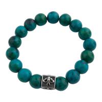 Turquoise Bracelets, Phoenix Turquoise, with 304 Stainless Steel, fashion jewelry & Unisex, 12.5mm Approx 8.66 Inch 