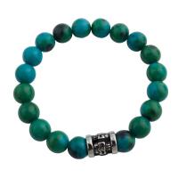 Turquoise Bracelets, Phoenix Turquoise, with 304 Stainless Steel, fashion jewelry & Unisex, 10.5mm Approx 8.27 Inch 