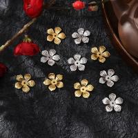 Iron Bead Caps, petals, plated, DIY 23mm [