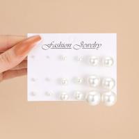 Zinc Alloy Stud Earring, plated, 12 pieces & fashion jewelry & for woman 