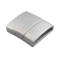 Rectangle Stainless Steel Magnetic Clasp, Acier inoxydable 304, DIY, couleur originale Environ Vendu par PC[