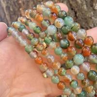 Natürliche Malachit Achat Perlen, rund, poliert, DIY & verschiedene Größen vorhanden, gemischte Farben, verkauft von Strang
