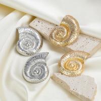 Zinc Alloy Stud Earring, Conch, plated, fashion jewelry & for woman 