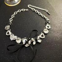 Fashion Choker Necklace, Titanium Steel, with 5cm extender chain, fashion jewelry & for woman, original color Approx 38 cm 