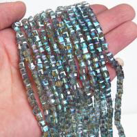 Miracle Glass Beads, Square, DIY & faceted Approx 