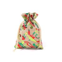 Bolsas de joyería del cáñamo, Lino, Polvo & multifuncional & diverso tamaño para la opción, multicolor, Vendido por UD