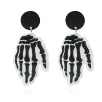 Resin Drop Earring, Hand, Halloween Jewelry Gift & for woman 