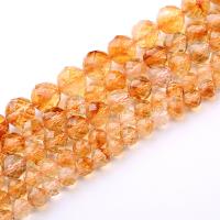 Cristal en jaune naturelles, perles de citrine, DIY & normes différentes pour le choix & facettes, Jaune Environ 38 cm, Vendu par brin
