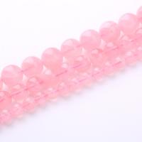 Natürliche Rosenquarz Perlen, rund, DIY & verschiedene Größen vorhanden, Rosa, Länge:ca. 38 cm, verkauft von Strang