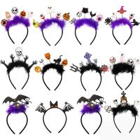 Fieltro Banda de pelo, con pluma, Diseño de Halloween & diferentes patrones para la opción, Vendido por UD