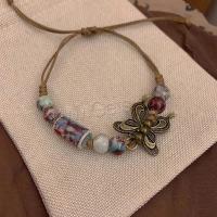 Fashion Zinc Alloy Bracelets, with Porcelain, vintage & Adjustable & fashion jewelry & for woman Approx 29 cm 