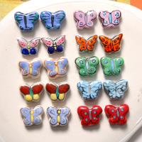 Abalorios de porcelana de animal, Mariposa, Bricolaje & diverso tamaño para la opción, más colores para la opción, Vendido por UD