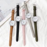 Unisex Wrist Watch, PU Leather, with Glass & Zinc Alloy, waterproofless & Chinese movement Dial mm mm 