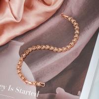 Fashion Zinc Alloy Bracelets, plated, fashion jewelry & for woman, gold Approx 19 cm 