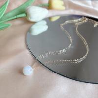 Zinc Alloy Necklace, with Plastic Pearl, fashion jewelry, Chain cm 
