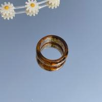 Resin Finger Ring, for woman Outer diameter about 2.7*2.4cm; Internal strength about 1.8*1.8cm 