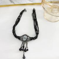 Fashion Choker Necklace, Zinc Alloy, with Crystal, with 5cm extender chain, handmade, fashion jewelry & for woman Approx 38 cm 