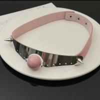 Fashion Choker Necklace, Zinc Alloy, with PU Leather, fashion jewelry & for woman Approx 38 cm 