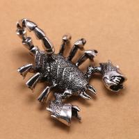Zinc Alloy Enamel Pendants, Scorpion, antique silver color plated, DIY & for man 