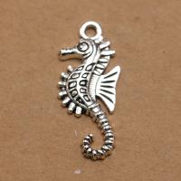 Zinc Alloy Animal Pendants, Seahorse, antique silver color plated, DIY 