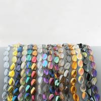 Perlas de cristal de moda, Tarta, Bricolaje, más colores para la opción, 740x13x6.5mm, longitud:740 mm, Vendido por Sarta