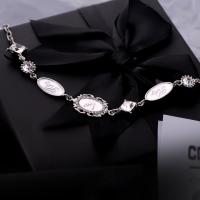 Zinc Alloy Necklace, with Epoxy Sticker, with 6cm extender chain, plated, fashion jewelry & for woman & with rhinestone Approx 40 cm 