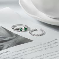 Zirkonia Messing Finger Ring, mit kubischer Zirkonia, Modeschmuck & verschiedene Stile für Wahl & für Frau, verkauft von PC