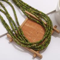 Eindruck Jaspis Perlen, Impression Jaspis, flache Runde, DIY, grün, 2x4mm, Länge:38 cm, verkauft von Strang