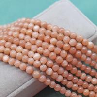 Sonnenstein Perle, rund, DIY & verschiedene Größen vorhanden, Rosa, verkauft von Strang