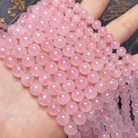 Natürliche Rosenquarz Perlen, rund, DIY & verschiedene Größen vorhanden, Rosa, verkauft von Strang[