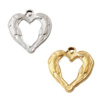 Stainless Steel Heart Pendants, 304 Stainless Steel, plated, DIY Approx 2.5mm [