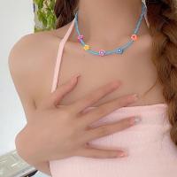 Polymer Clay Jewelry Necklace, with 5cm extender chain, fashion jewelry & for woman cm [