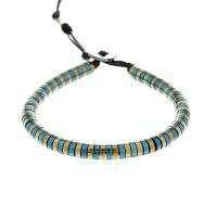 Non Magnetic Hematite Bracelet, with leather cord & Zinc Alloy, plated, Adjustable & fashion jewelry & Unisex, mixed colors Approx 16.5 cm [