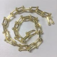 Messing Kabel-Verbindungs-Halsketten-Kette, goldfarben plattiert, DIY, verkauft von m[