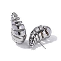 Stainless Steel Stud Earring, 304 Stainless Steel, fashion jewelry & for woman, silver color [
