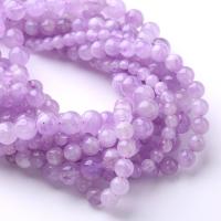 Natural Amethyst Beads, Round, DIY purple [