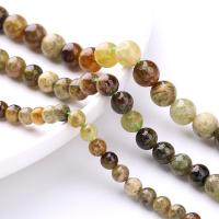 Natural Garnet Beads, Round, DIY green 
