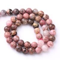 Rhodonite Beads, Round, DIY pink 