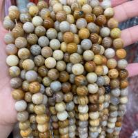 Chrysantheme Stein Perle, Chrysanthemen Stein, rund, DIY & verschiedene Größen vorhanden, gelb, verkauft von Strang