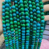 Single Gemstone Beads, Jade Phoenix, Round, DIY green 