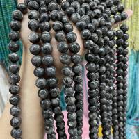 Labradorit Perlen, rund, DIY & verschiedene Größen vorhanden, schwarz, verkauft von Strang[